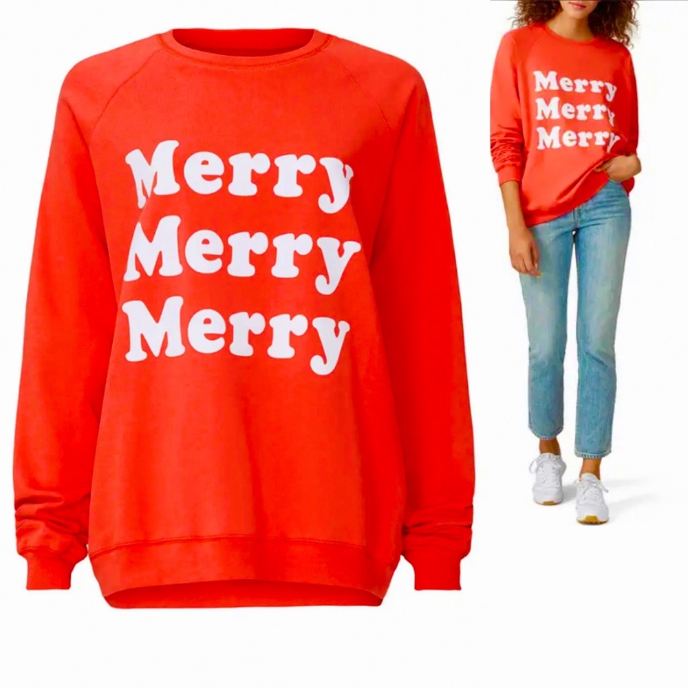 Show Me Your Mumu Merry Red Crewneck Sweater